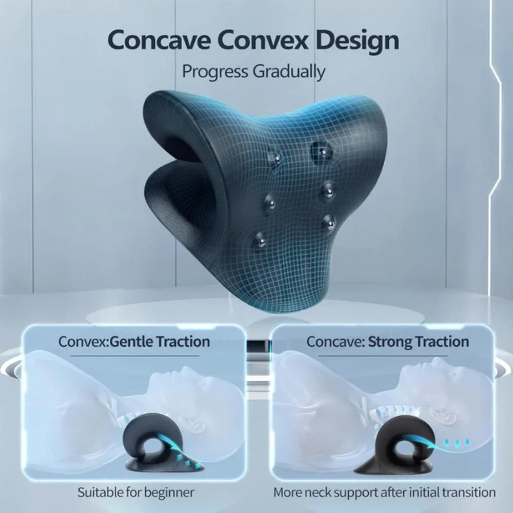 Neck & Shoulder Relaxer Cervical Traction Neck Stretch Massage Device NEW